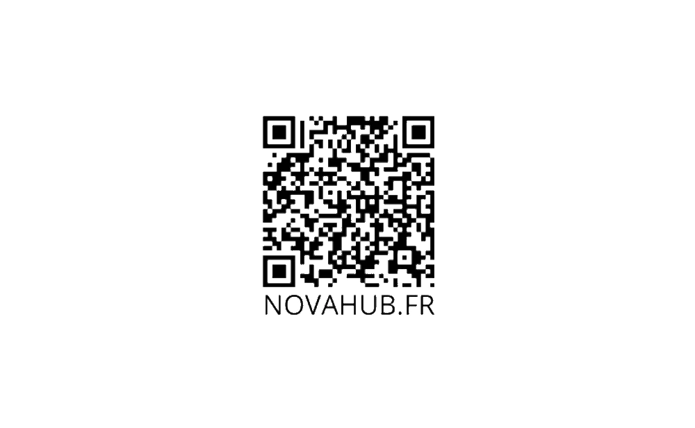 NovaCard Classic PVC — verso avec QR code