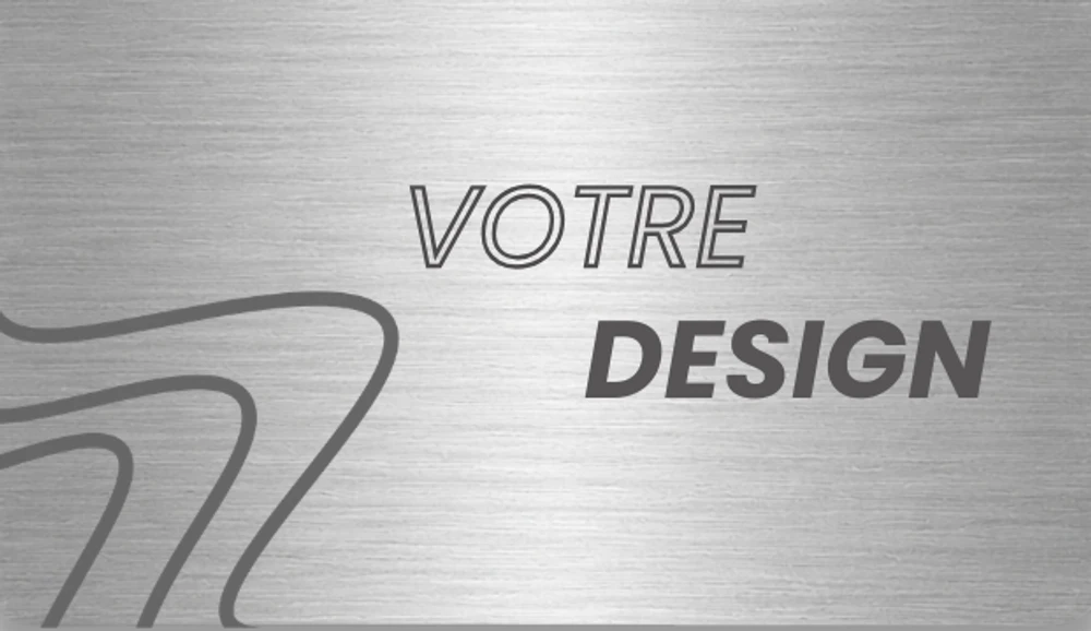 NovaCard Métal — recto personnalisable
